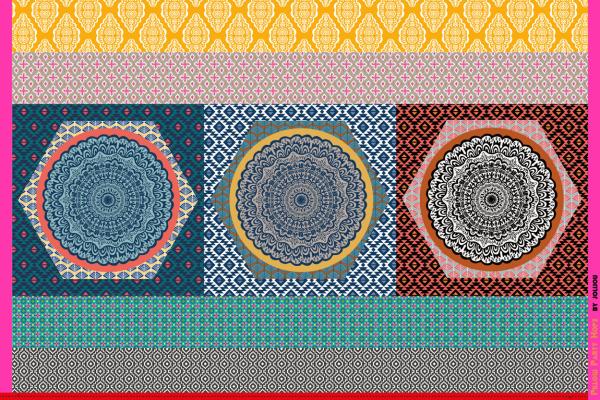 Pillow Pary by joulijou Panel ca. 98 cm in Beige/Terrakottatönen